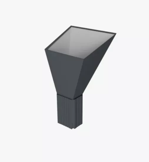 Воронка PE Vortex RAL 7024 Металл квадратная