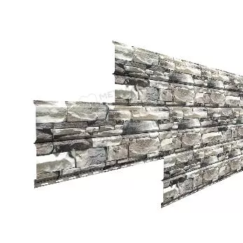 Софит Lбрус-15x240 перфорированный Металл Профиль Ecosteel 0,5 белый камень