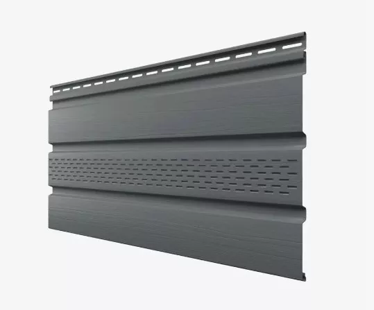 Софит с частичной перфор. MetallStone New Графит 3000 мм