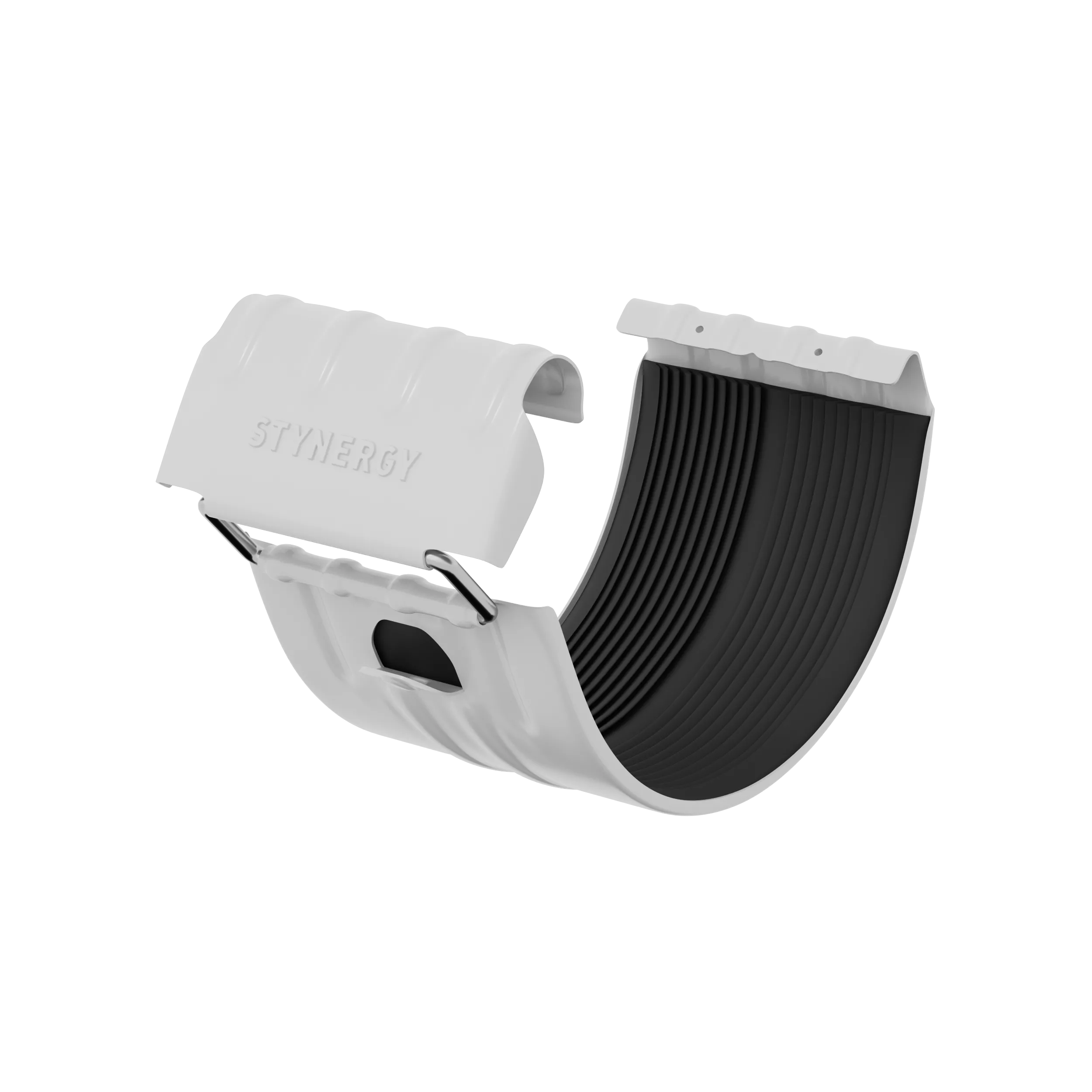 Соединитель желоба Stynergy Премиум 125 90 RAL 9003
