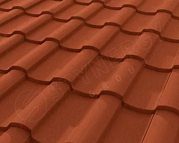 Металлочерепица Stynergy Стелла Rooftop бархат 0,5 RAL8004