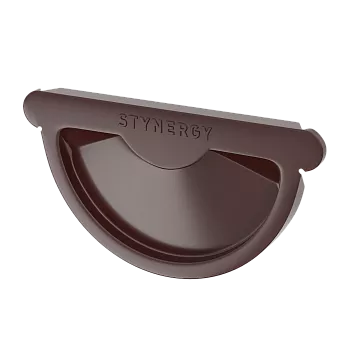 Заглушка желоба Stynergy Премиум 125 90 RAL 8017