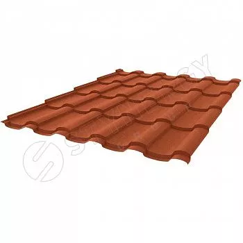 Металлочерепица Stynergy Стелла Rooftop бархат 0,5 RAL8004