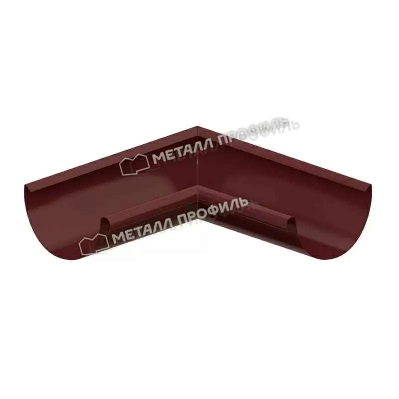 Угол желоба внутренний 90гр Металл Профиль FORAMINA PUR d=125 мм RAL 8017 коричневая Металл
