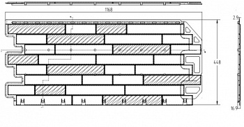 Панель Альта-Профиль Кирпич Антик 1060*420 0,49 м2 каир