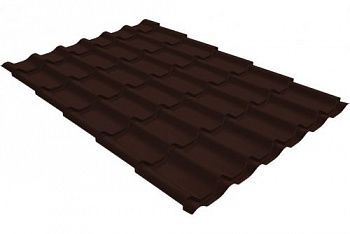 Металлочерепица MetallStone Грация Макси Песчаник 0,5 Premium RAL 8017