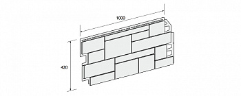 Панель отделочная VOX Solid SandStone 0,42 м2 LIGHT GREY 3021281