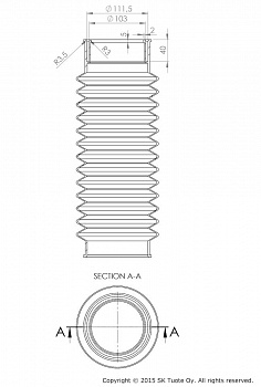 Гофрированная труба Vilpe 110*75 74204